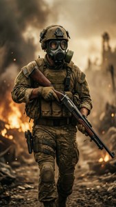 Gas Mask Warrior