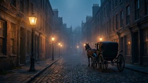 Gaslit Victorian Street
