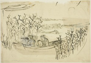 Gathering Seaweed at Omori