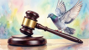 Gavel and Dove Watercolor