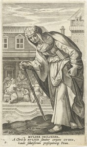 Gebochelde vrouw