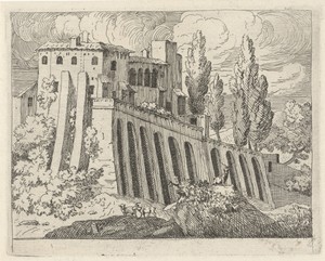 Gebouw in een landschap