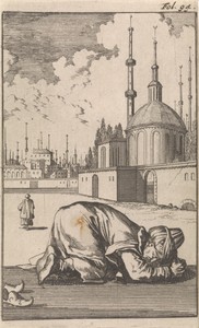 Geknielde Turk in gebed