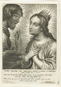 Gekroonde Maria en Christus