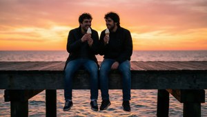 Gelato at Sunset
