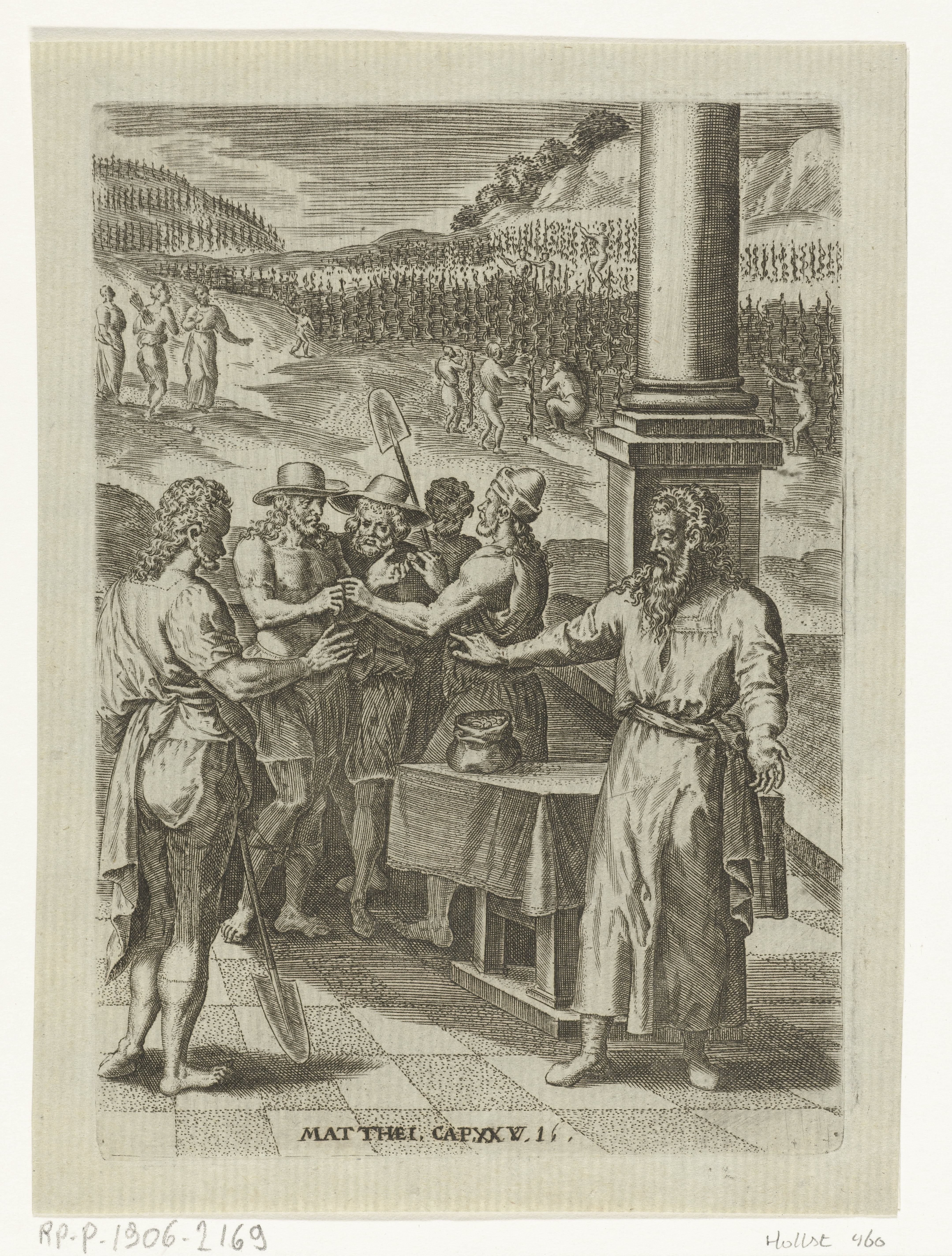 Gelijkenis van de werkers in de wijngaard by Abraham de Bruyn