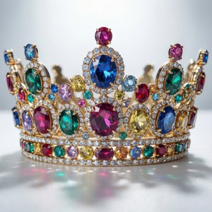 Gemstone Tiara Closeup