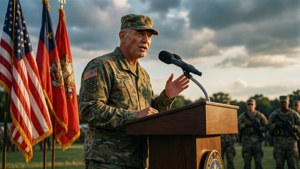 General Inspiring Troops