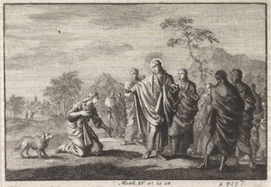 Genezing van de dochter van de Kananese vrouw