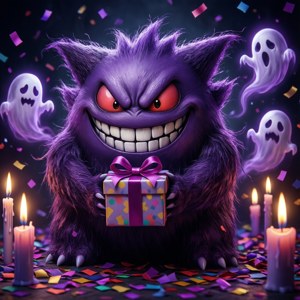 Gengar Mischievous Birthday