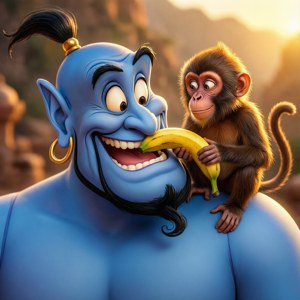 Genie and Abu Banana