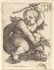 Genius on a Dolphin, Riding to the Right