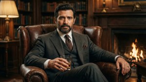 Gentleman in Library