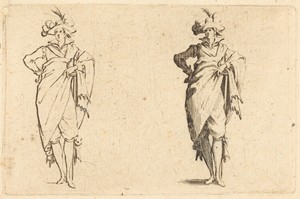 Gentleman Viewed from the Front with Hand on Hip