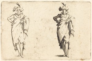 Gentleman Viewed from the Front with Hand on Hip