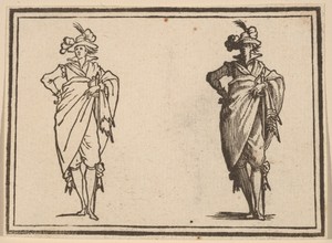 Gentleman Viewed from the Front with Hand on Hips