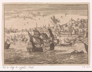 Genua door de Franse vloot gebombardeerd, 1684