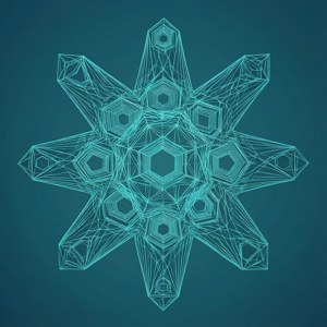 Geodesic Starburst Wireframe