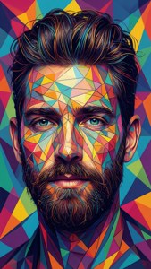 Geometric Abstract Face