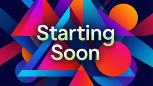 Geometric Abstract Starting Soon