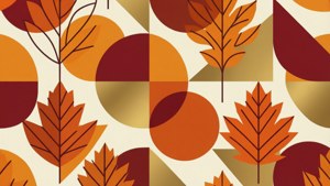 Geometric Autumn Pattern