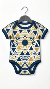 Geometric Baby Onesie SVG