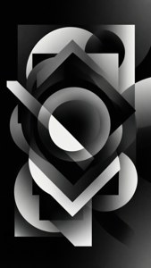 Geometric Black White