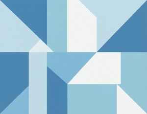 Geometric Blue Harmony