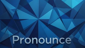 Geometric Blue Pronounce