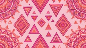 Geometric Boho Pink