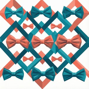 Geometric Bowtie Pattern