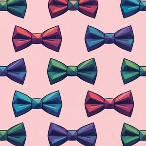 Geometric Bowtie Pattern