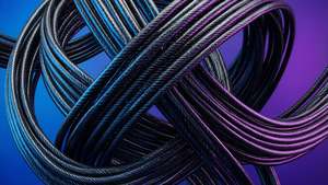 Geometric Carbon Fiber Abstract