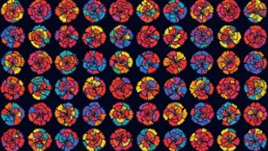 Geometric Carnation Pattern
