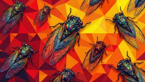 Geometric Cicada Pattern