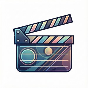 Geometric Clapperboard Icon