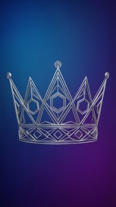 Geometric Crown Outline