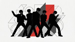 Geometric Dance Silhouettes
