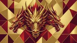 Geometric Dragon Sigil