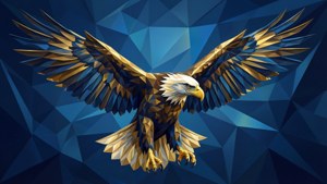 Geometric Eagle Low Poly