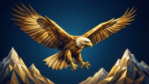 Geometric Eagle Soaring