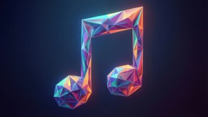 Geometric Eighth Note