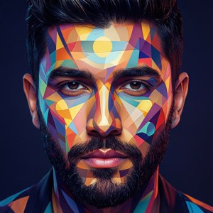 Geometric Face Art