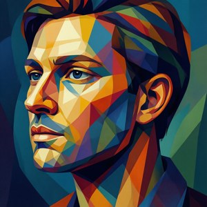 Geometric Face SVG