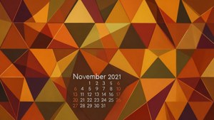 Geometric Fall Calendar