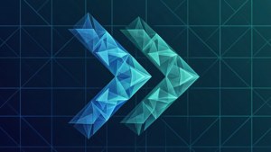 Geometric Fast Forward Blue
