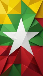 Geometric Flag Pattern