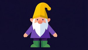 Geometric Gnome Vector