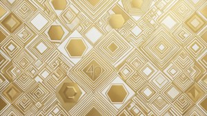 Geometric Gold Abstract