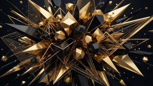Geometric Gold Blast